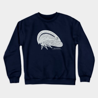 Treehopper with Common and Latin Names - dark colors Crewneck Sweatshirt